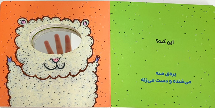 بچه ی من چه شکلیه«کتاب جلد سخت و تعاملی آینه ای»