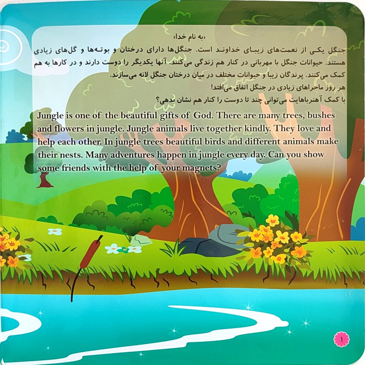 کتاب آهنربایی«حیوانات جنگل»